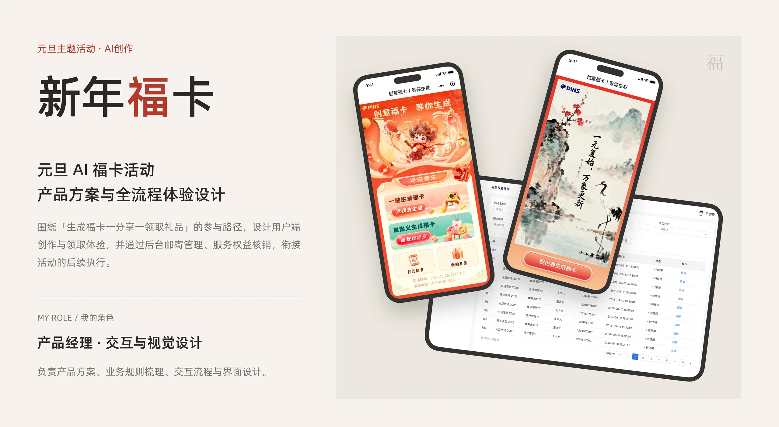 元旦 AI 福卡活动