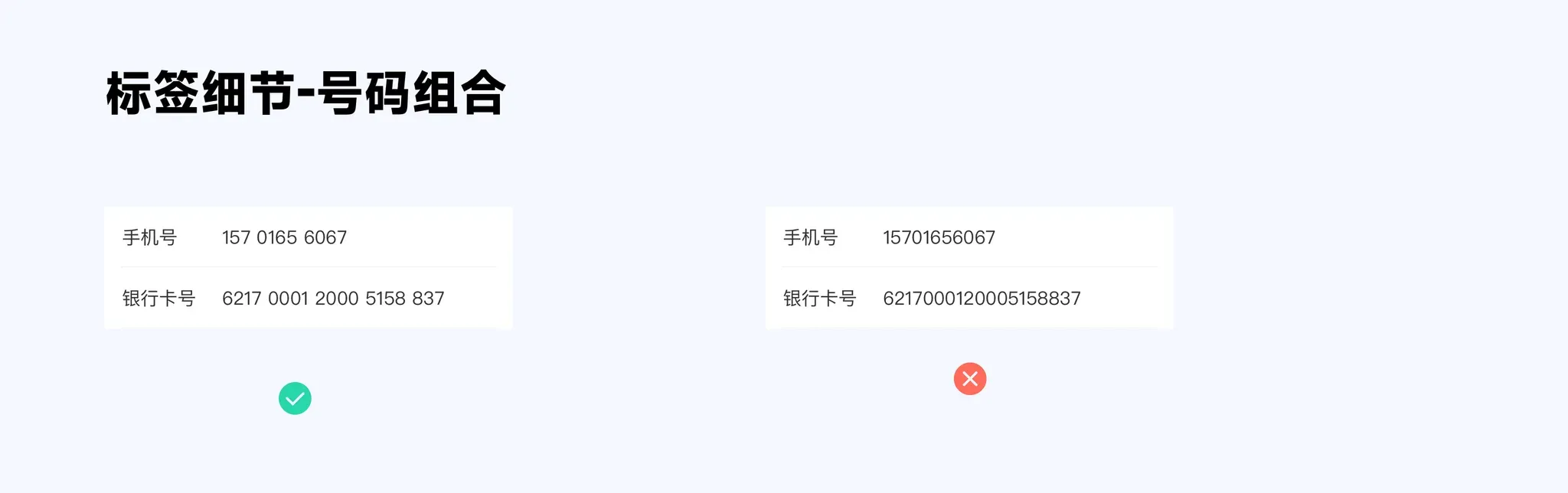 号码规律组合