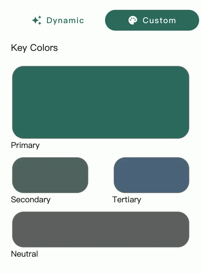 自定义 Key Colors