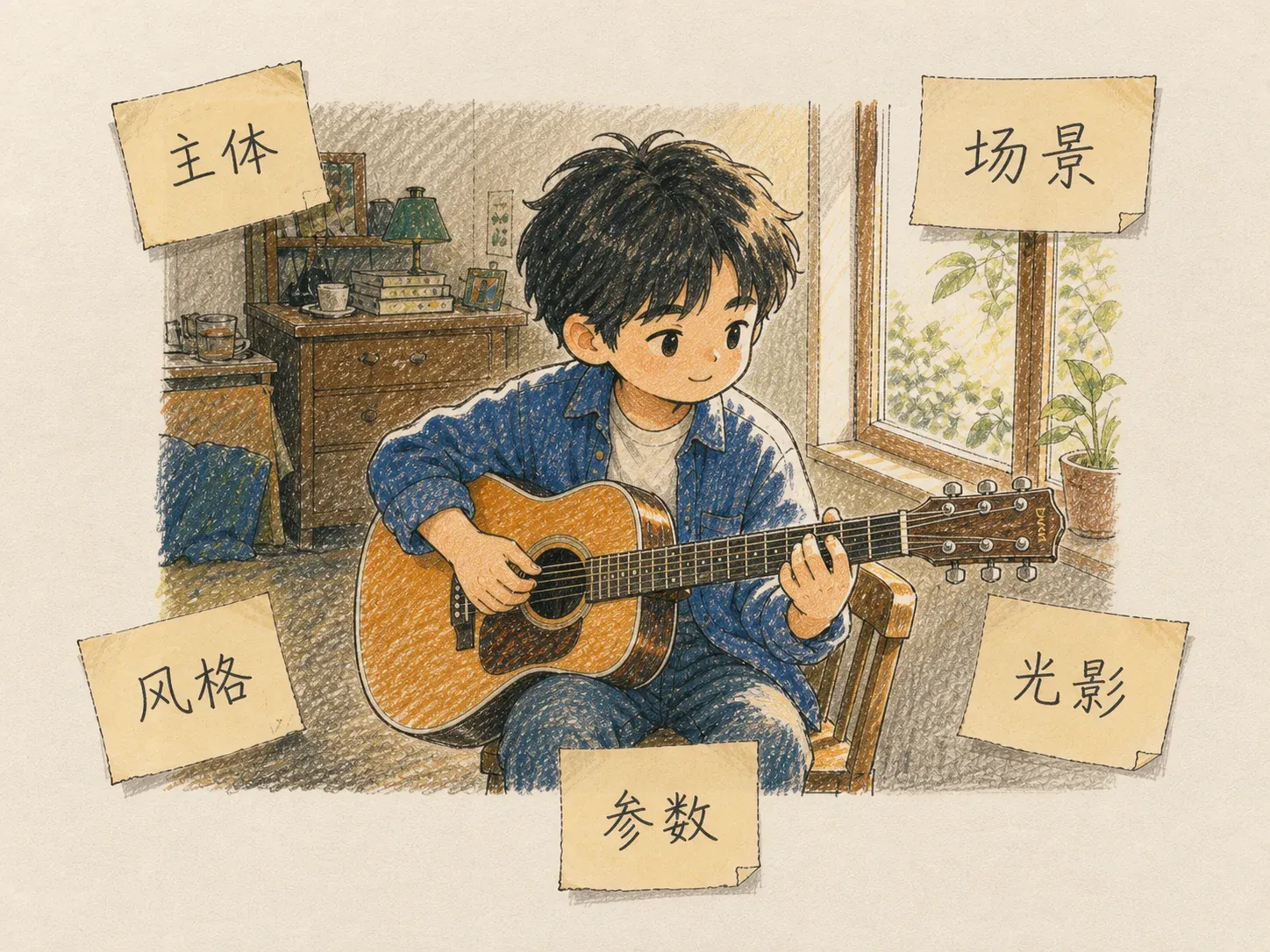 Midjourney 的 prompt 示例