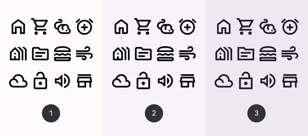 三种图标样式