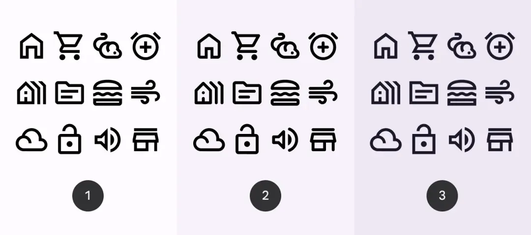 三种图标样式