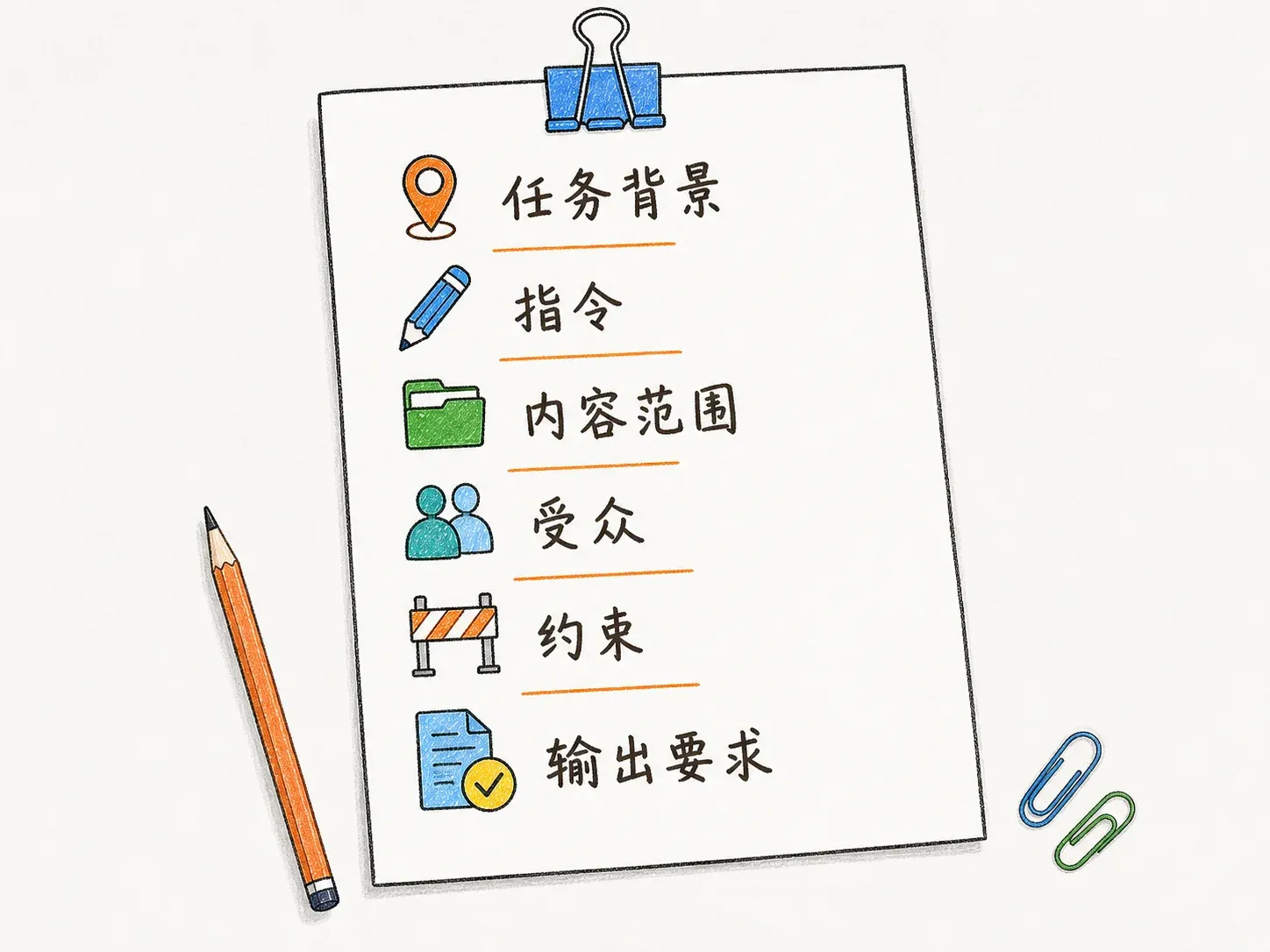 一条完整 Prompt 的构成