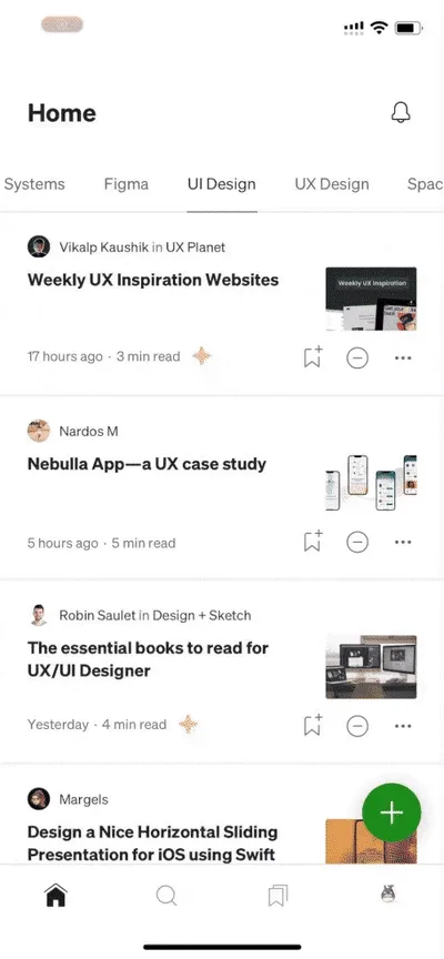 国外 APP 的 Tab bar 动图