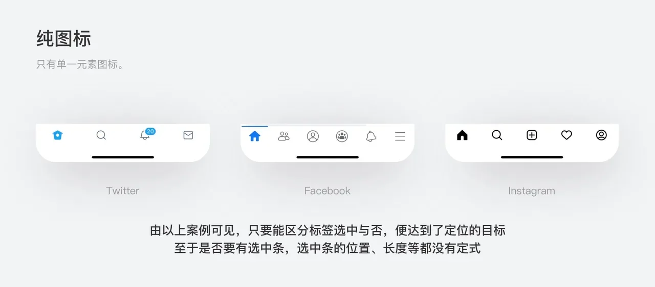 纯图标 Tab bar