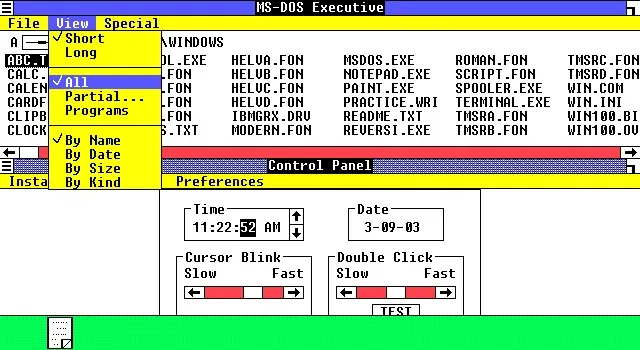 Windows 1.0 界面