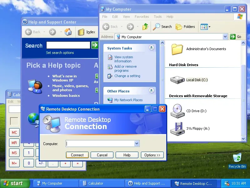 Windows XP 界面